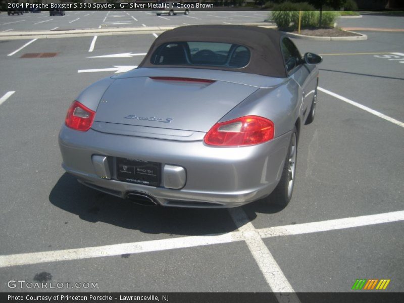 GT Silver Metallic / Cocoa Brown 2004 Porsche Boxster S 550 Spyder