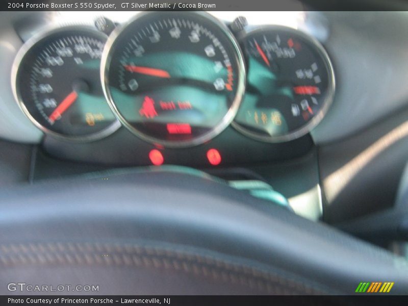 GT Silver Metallic / Cocoa Brown 2004 Porsche Boxster S 550 Spyder