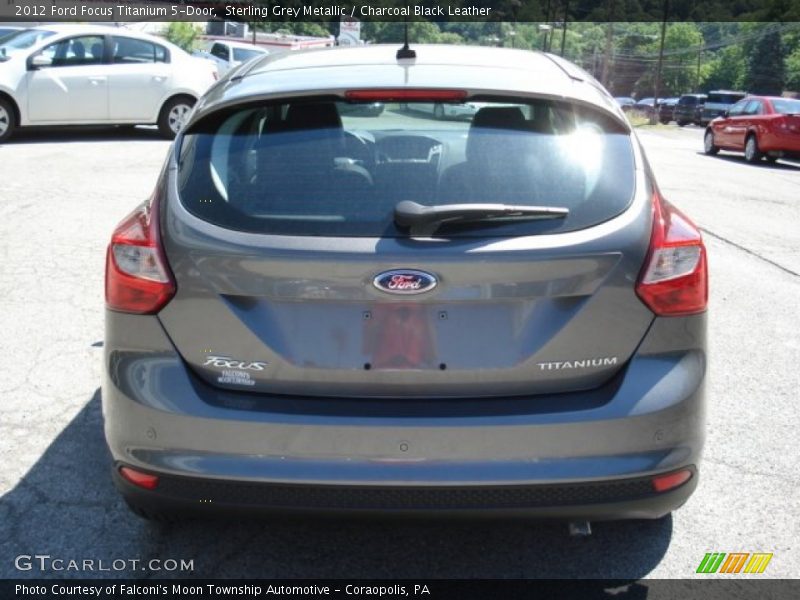 Sterling Grey Metallic / Charcoal Black Leather 2012 Ford Focus Titanium 5-Door