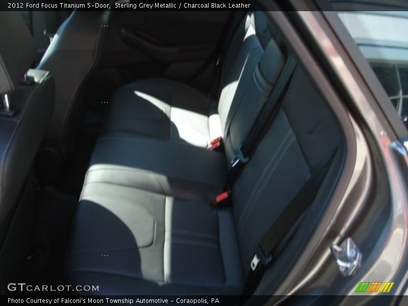 Sterling Grey Metallic / Charcoal Black Leather 2012 Ford Focus Titanium 5-Door