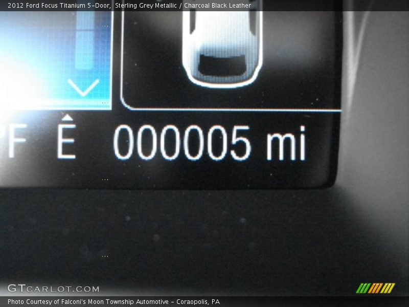 Sterling Grey Metallic / Charcoal Black Leather 2012 Ford Focus Titanium 5-Door