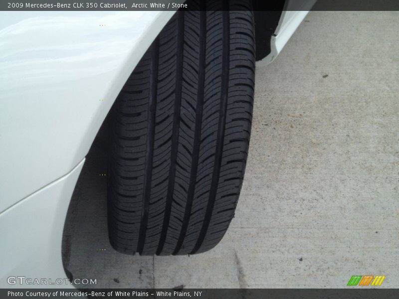 Arctic White / Stone 2009 Mercedes-Benz CLK 350 Cabriolet