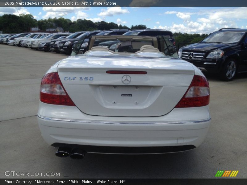 Arctic White / Stone 2009 Mercedes-Benz CLK 350 Cabriolet