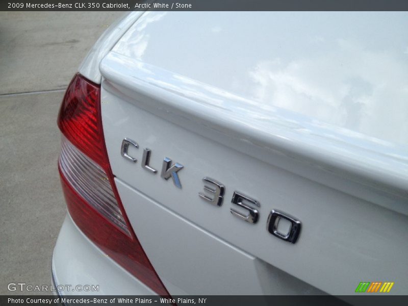 Arctic White / Stone 2009 Mercedes-Benz CLK 350 Cabriolet