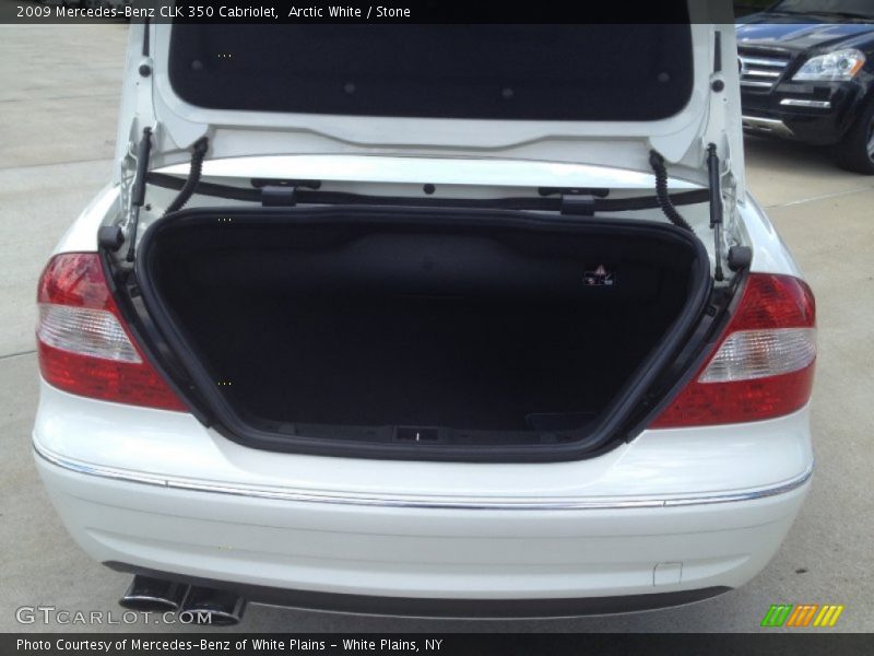 Arctic White / Stone 2009 Mercedes-Benz CLK 350 Cabriolet