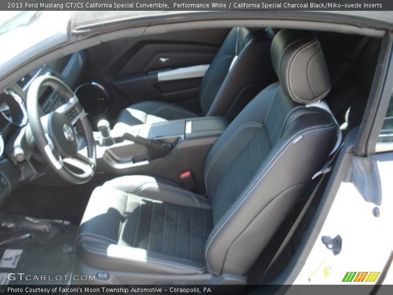  2013 Mustang GT/CS California Special Convertible California Special Charcoal Black/Miko-suede Inserts Interior