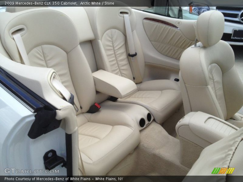 Rear Seat of 2009 CLK 350 Cabriolet