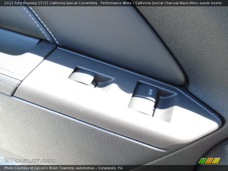 Performance White / California Special Charcoal Black/Miko-suede Inserts 2013 Ford Mustang GT/CS California Special Convertible