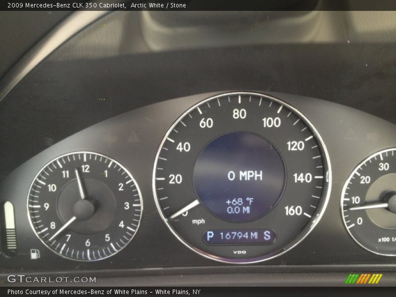 Arctic White / Stone 2009 Mercedes-Benz CLK 350 Cabriolet