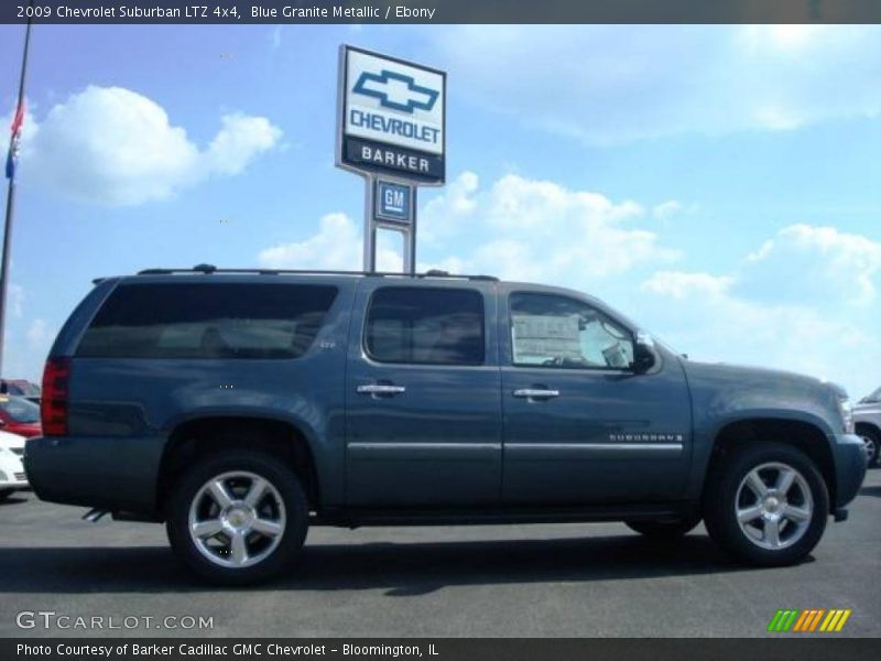 Blue Granite Metallic / Ebony 2009 Chevrolet Suburban LTZ 4x4