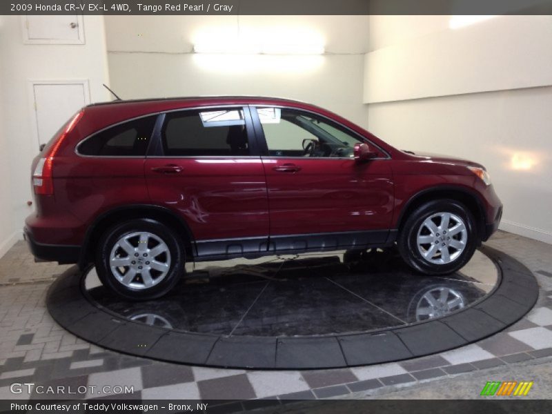 Tango Red Pearl / Gray 2009 Honda CR-V EX-L 4WD