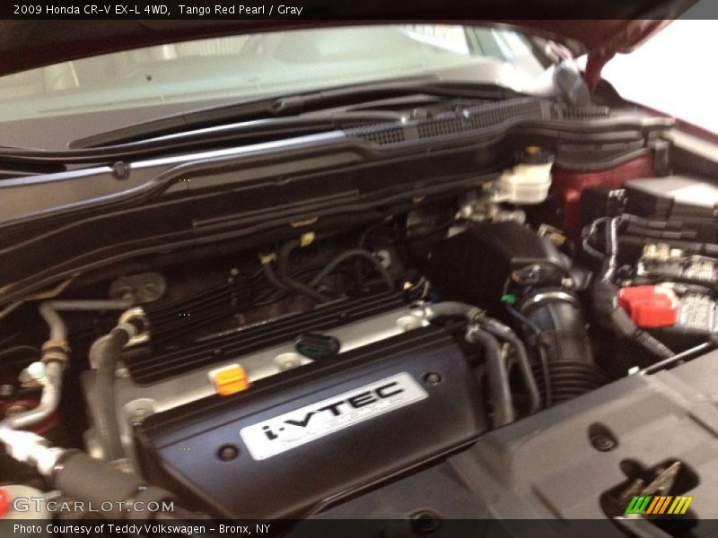 Tango Red Pearl / Gray 2009 Honda CR-V EX-L 4WD