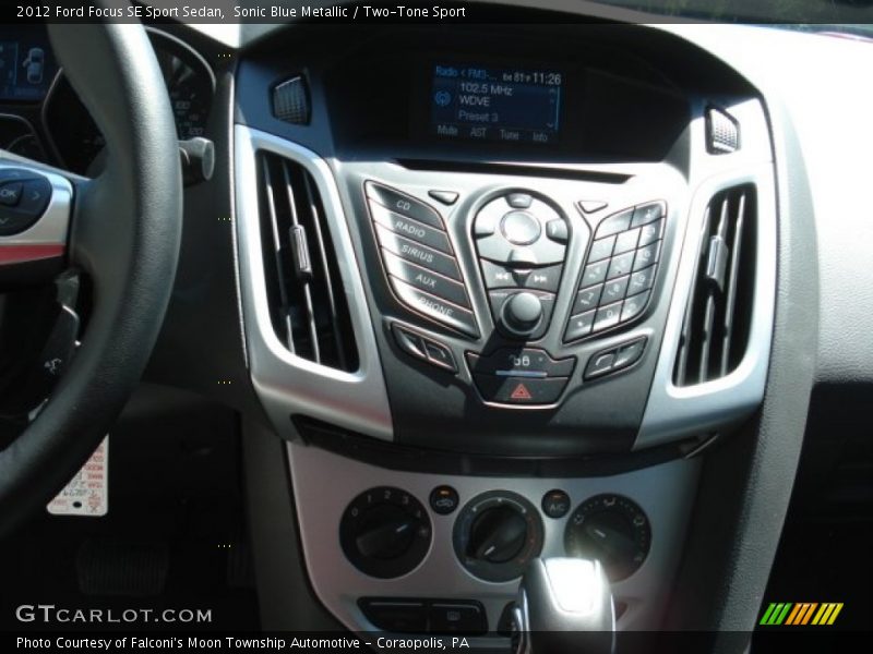 Sonic Blue Metallic / Two-Tone Sport 2012 Ford Focus SE Sport Sedan