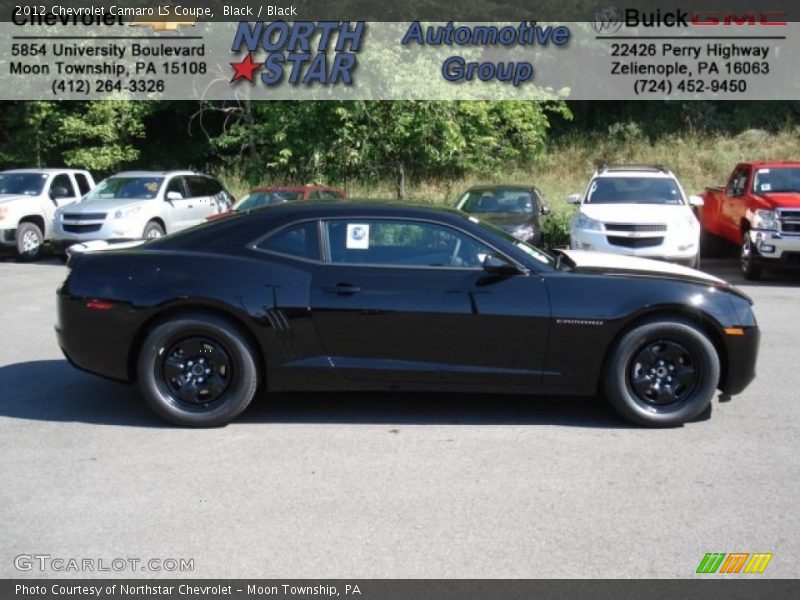 Black / Black 2012 Chevrolet Camaro LS Coupe