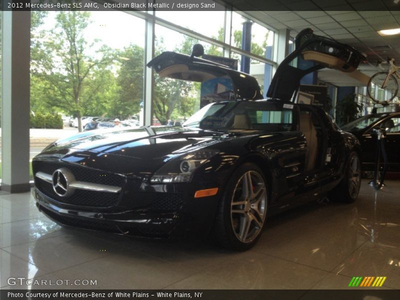 Obsidian Black Metallic / designo Sand 2012 Mercedes-Benz SLS AMG