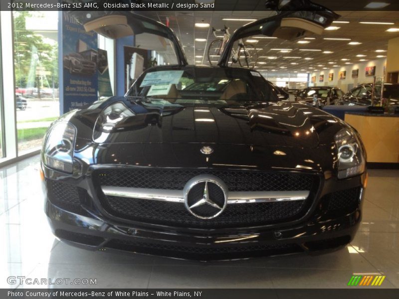 Obsidian Black Metallic / designo Sand 2012 Mercedes-Benz SLS AMG