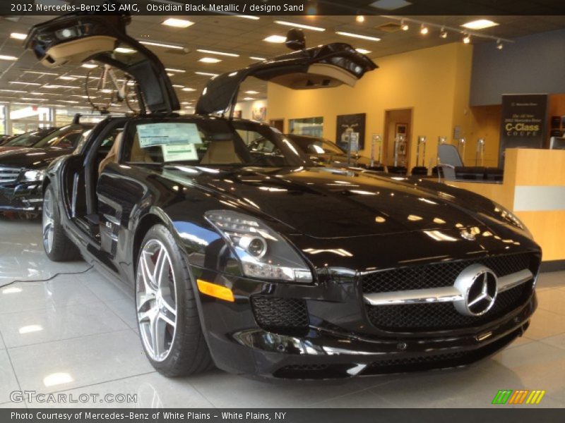 Obsidian Black Metallic / designo Sand 2012 Mercedes-Benz SLS AMG