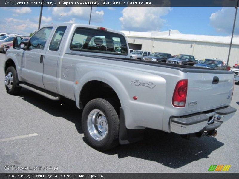 Silver Metallic / Medium Flint 2005 Ford F350 Super Duty XLT SuperCab 4x4 Dually