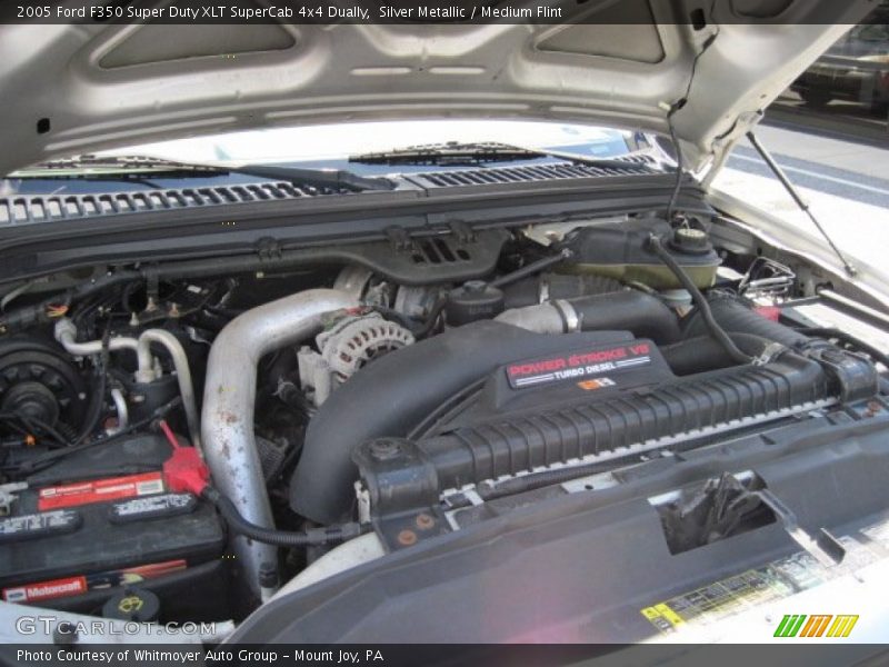 Silver Metallic / Medium Flint 2005 Ford F350 Super Duty XLT SuperCab 4x4 Dually