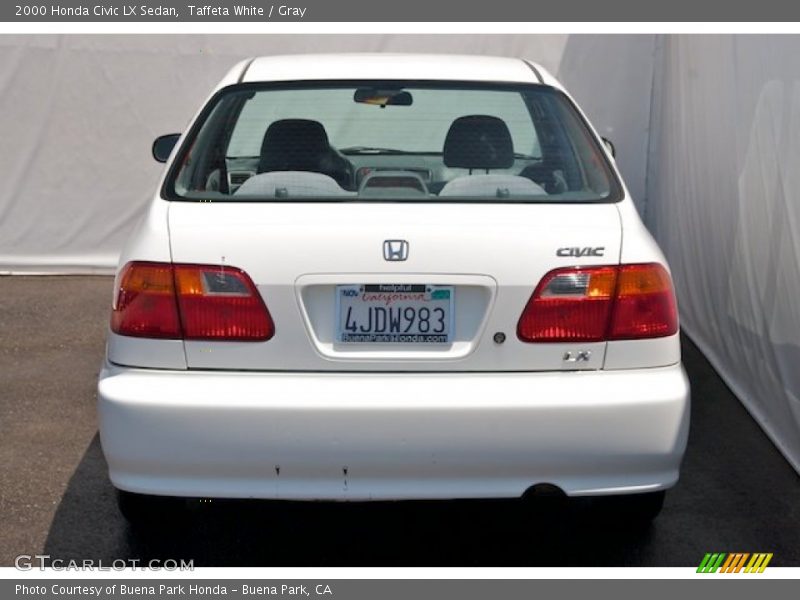 Taffeta White / Gray 2000 Honda Civic LX Sedan