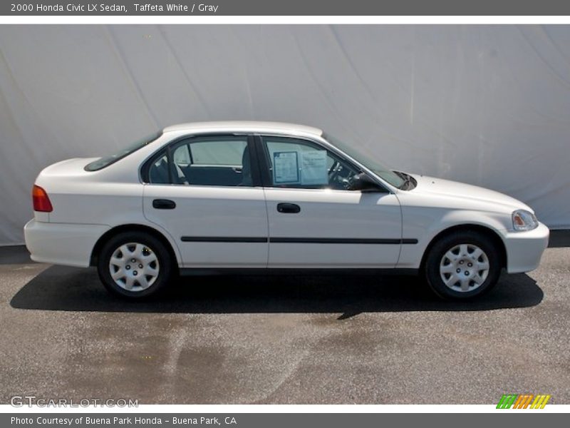 Taffeta White / Gray 2000 Honda Civic LX Sedan