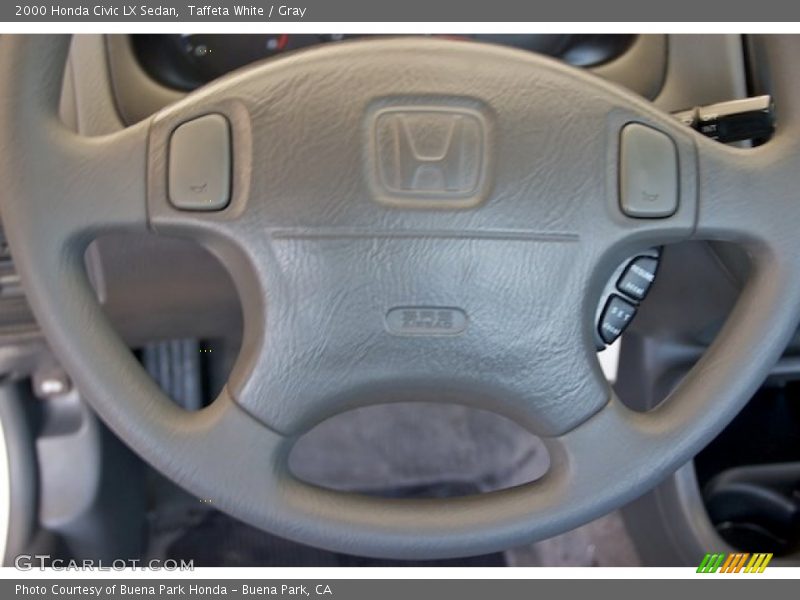Taffeta White / Gray 2000 Honda Civic LX Sedan