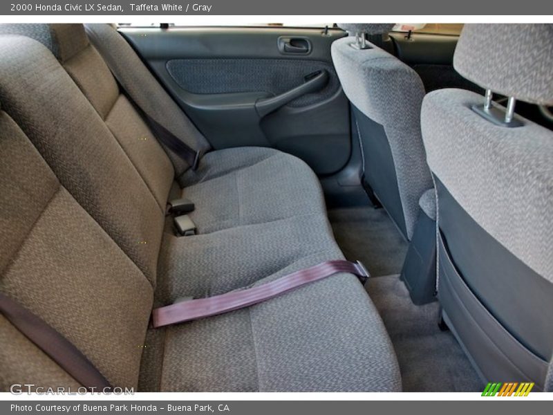 Taffeta White / Gray 2000 Honda Civic LX Sedan