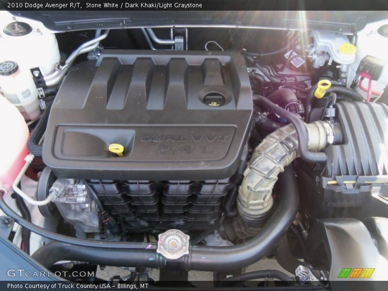Stone White / Dark Khaki/Light Graystone 2010 Dodge Avenger R/T