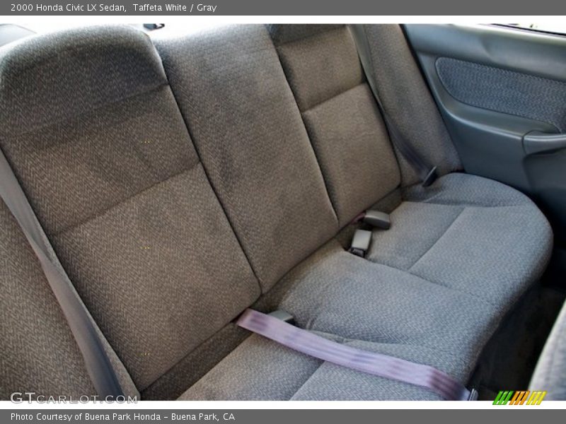 Taffeta White / Gray 2000 Honda Civic LX Sedan