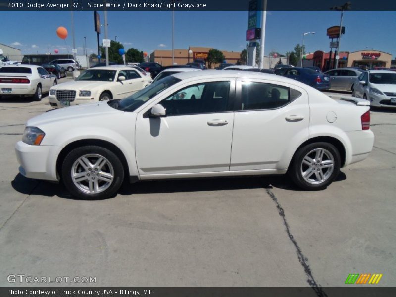 Stone White / Dark Khaki/Light Graystone 2010 Dodge Avenger R/T