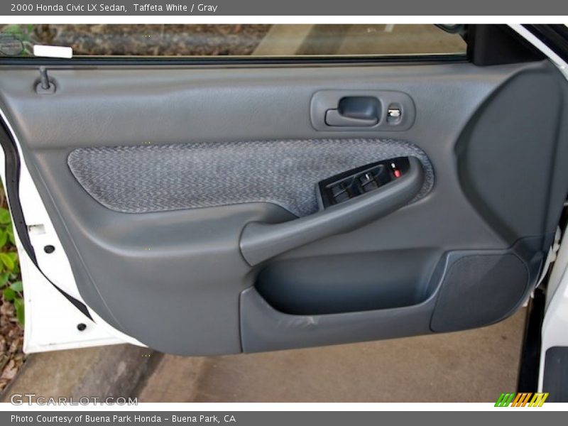 Taffeta White / Gray 2000 Honda Civic LX Sedan