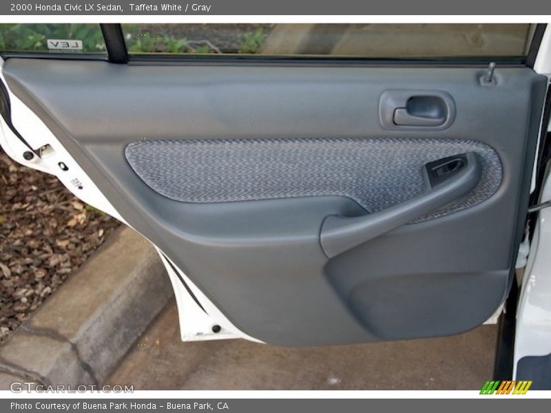 Taffeta White / Gray 2000 Honda Civic LX Sedan