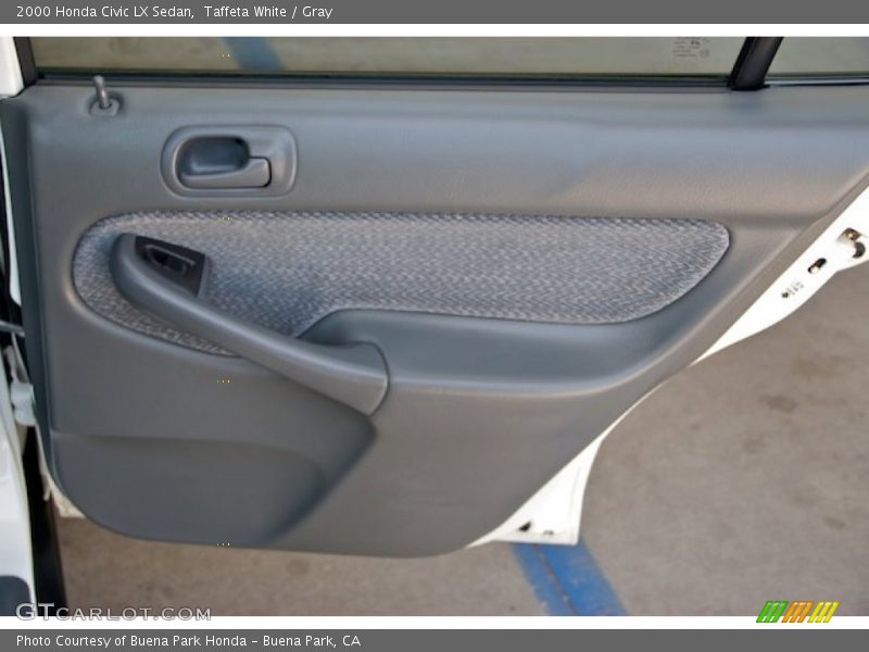 Taffeta White / Gray 2000 Honda Civic LX Sedan