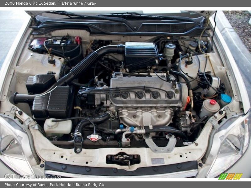 Taffeta White / Gray 2000 Honda Civic LX Sedan