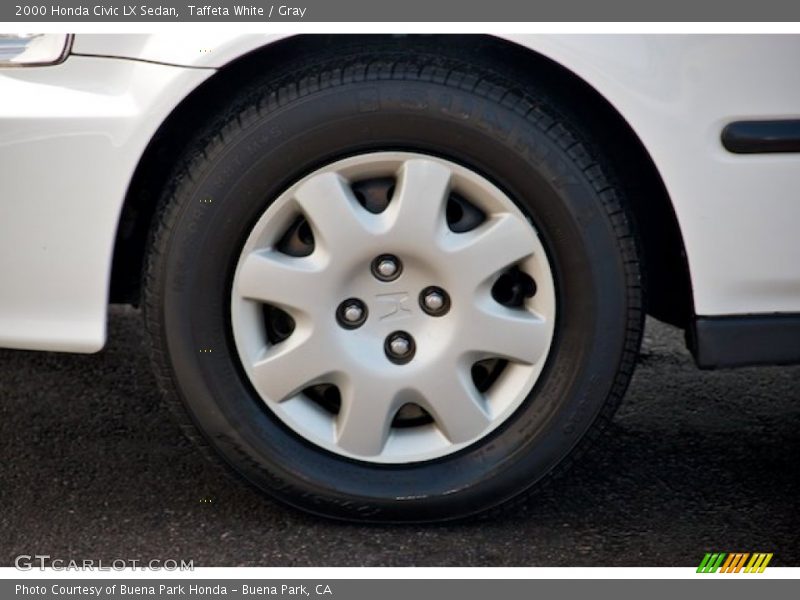 Taffeta White / Gray 2000 Honda Civic LX Sedan