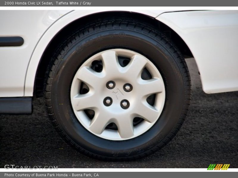 Taffeta White / Gray 2000 Honda Civic LX Sedan