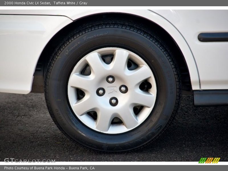 Taffeta White / Gray 2000 Honda Civic LX Sedan