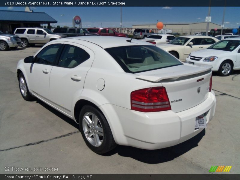 Stone White / Dark Khaki/Light Graystone 2010 Dodge Avenger R/T