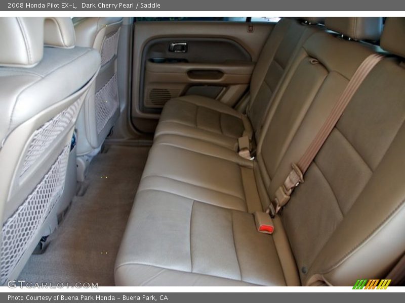 Dark Cherry Pearl / Saddle 2008 Honda Pilot EX-L