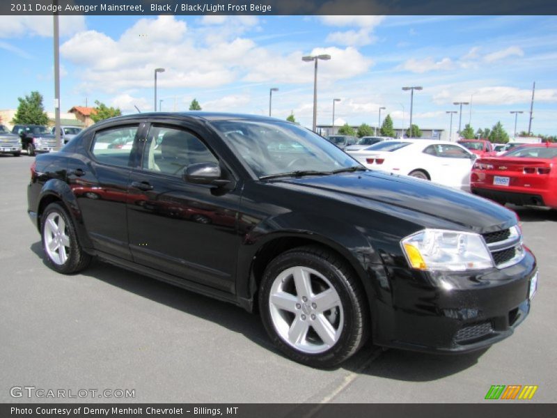 Black / Black/Light Frost Beige 2011 Dodge Avenger Mainstreet