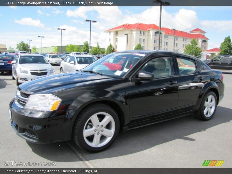 Black / Black/Light Frost Beige 2011 Dodge Avenger Mainstreet