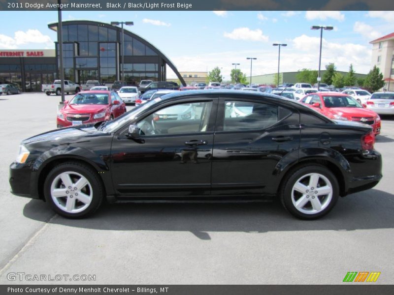Black / Black/Light Frost Beige 2011 Dodge Avenger Mainstreet