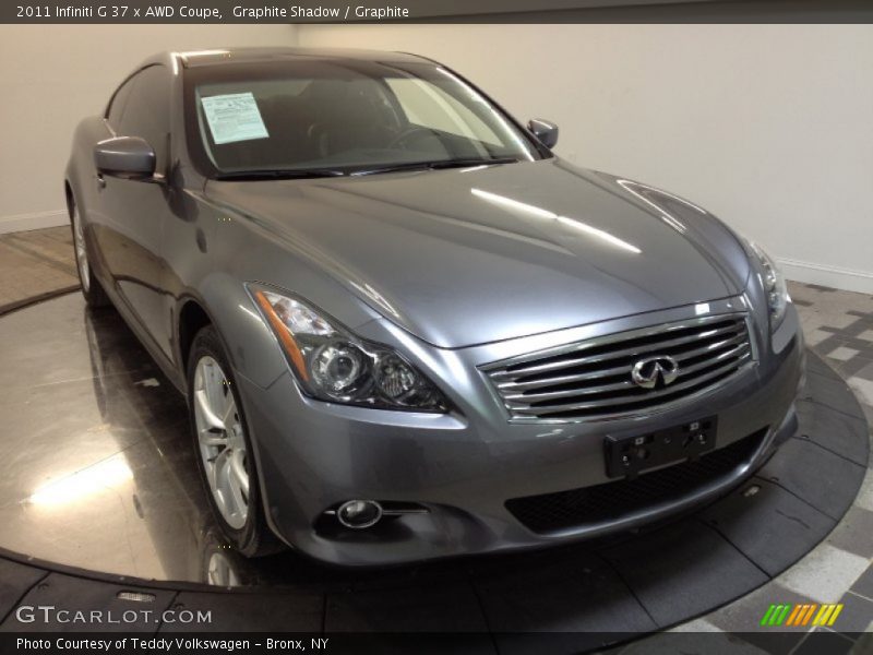 Graphite Shadow / Graphite 2011 Infiniti G 37 x AWD Coupe