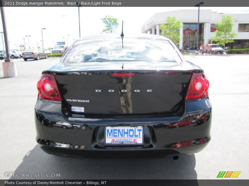 Black / Black/Light Frost Beige 2011 Dodge Avenger Mainstreet