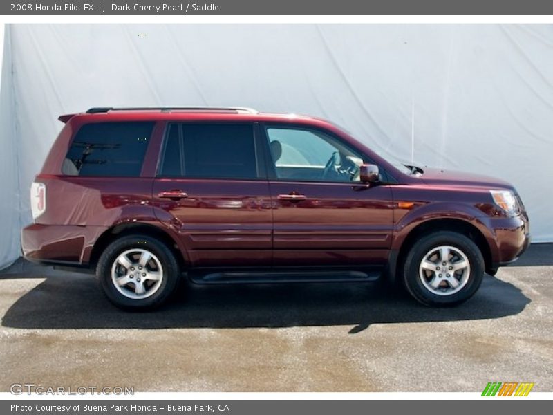 Dark Cherry Pearl / Saddle 2008 Honda Pilot EX-L