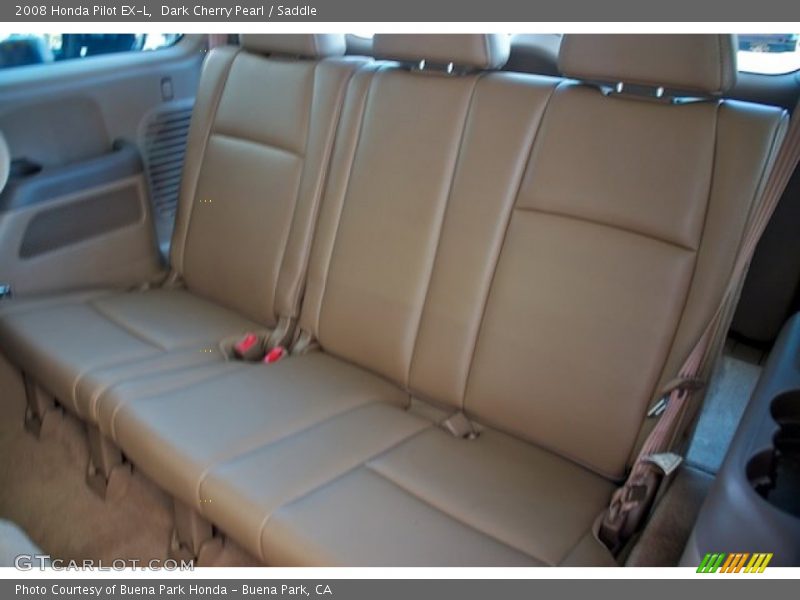 Dark Cherry Pearl / Saddle 2008 Honda Pilot EX-L