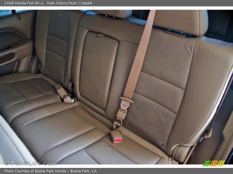Dark Cherry Pearl / Saddle 2008 Honda Pilot EX-L