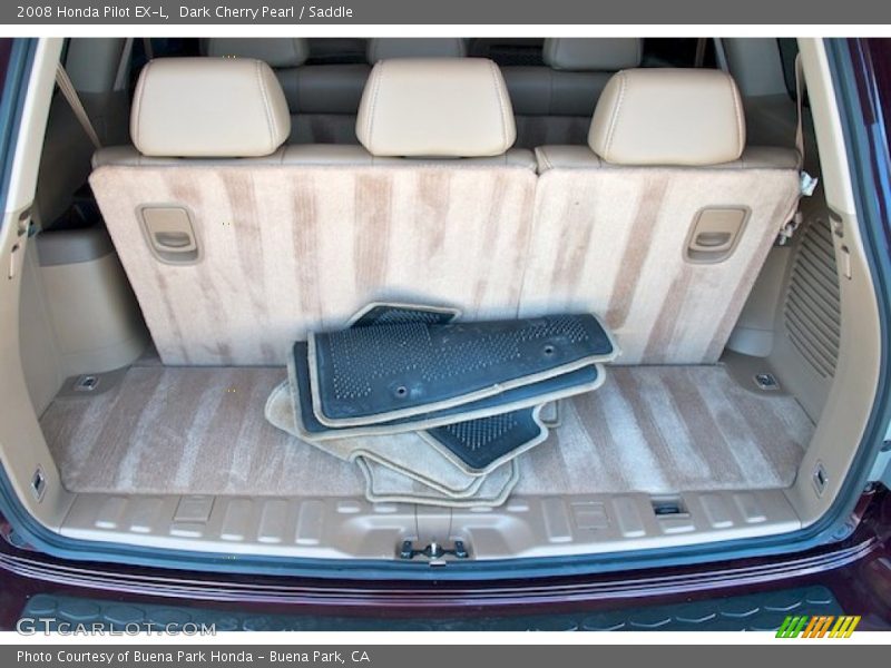 Dark Cherry Pearl / Saddle 2008 Honda Pilot EX-L