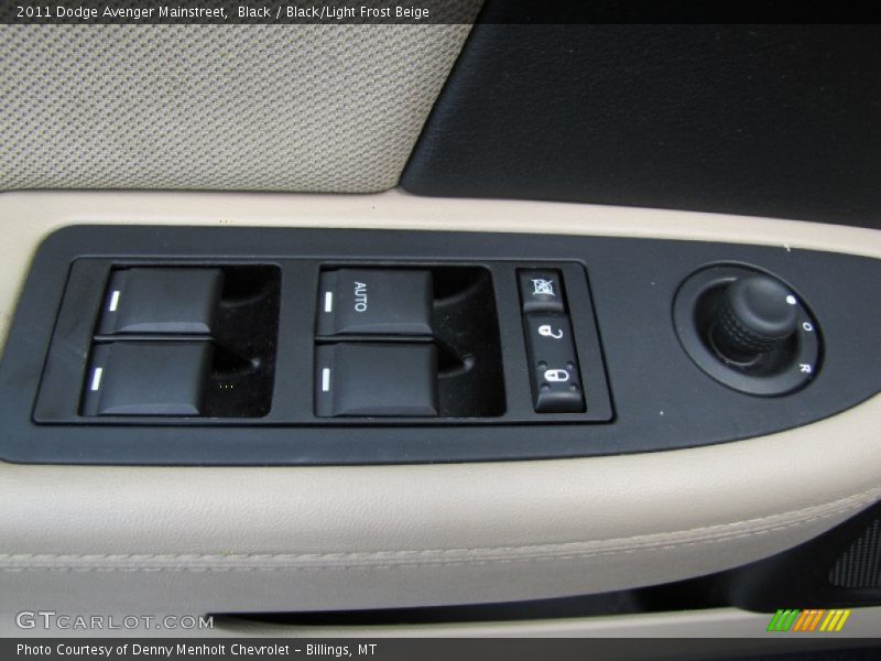 Black / Black/Light Frost Beige 2011 Dodge Avenger Mainstreet