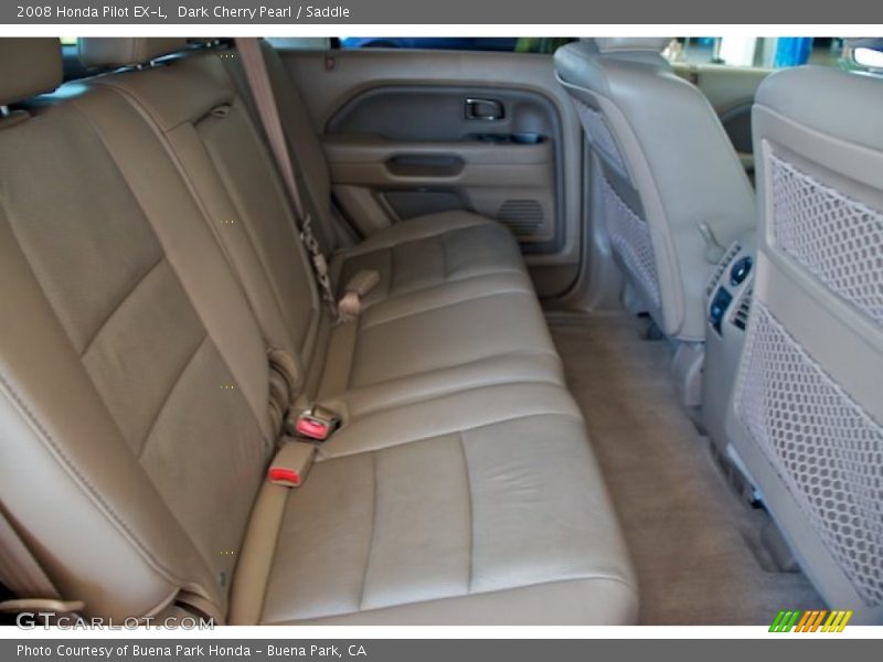 Dark Cherry Pearl / Saddle 2008 Honda Pilot EX-L